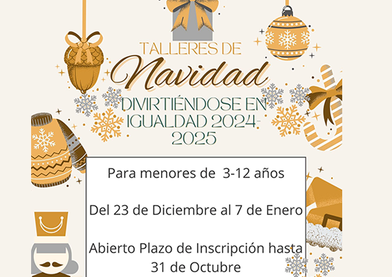 Talleres "Divirtindose en Igualdad" Navidad 2024 Lorca. 