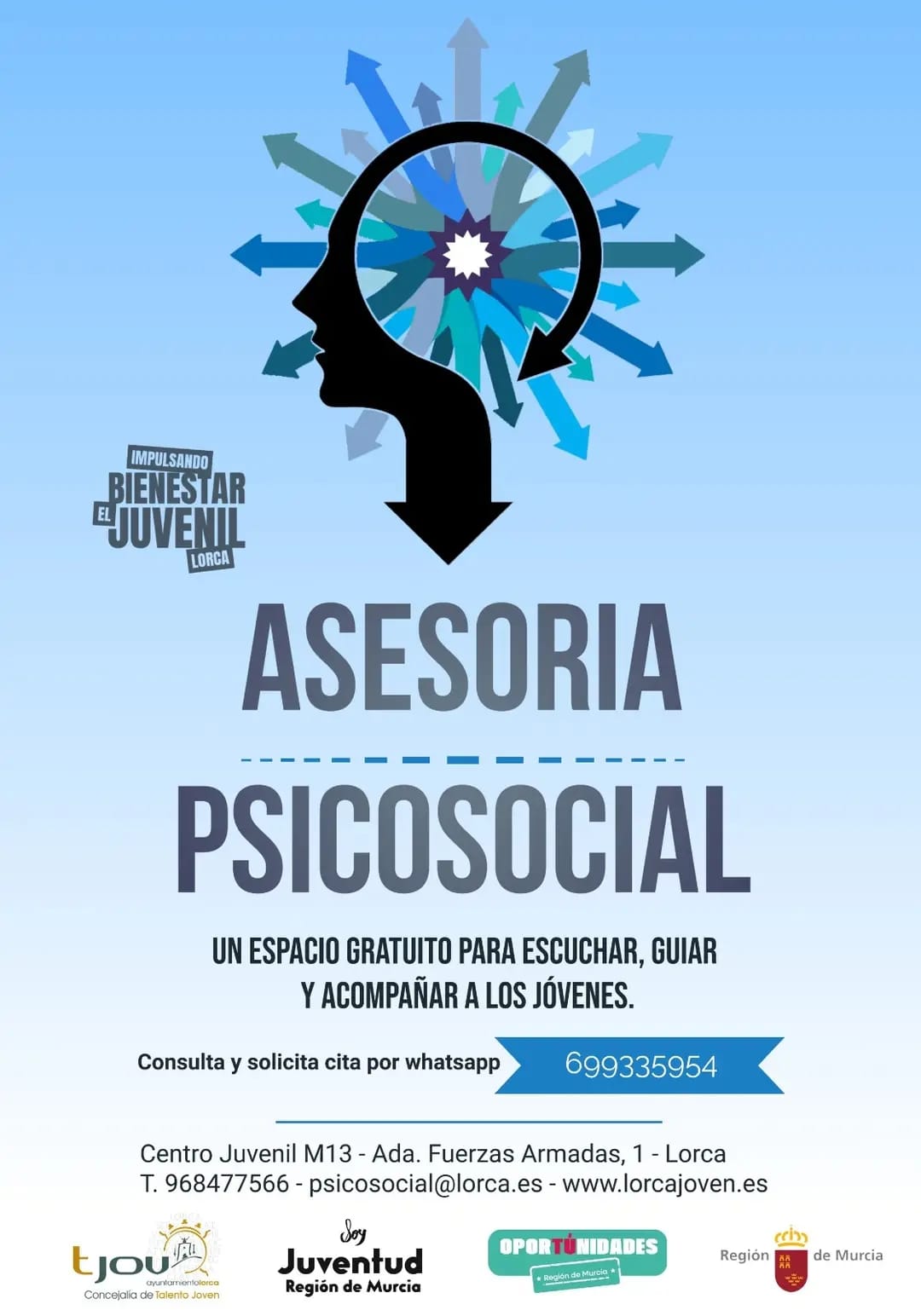 ASESORIA PSICOSOCIAL PARA JVENES DE 12 A 30 AOS.