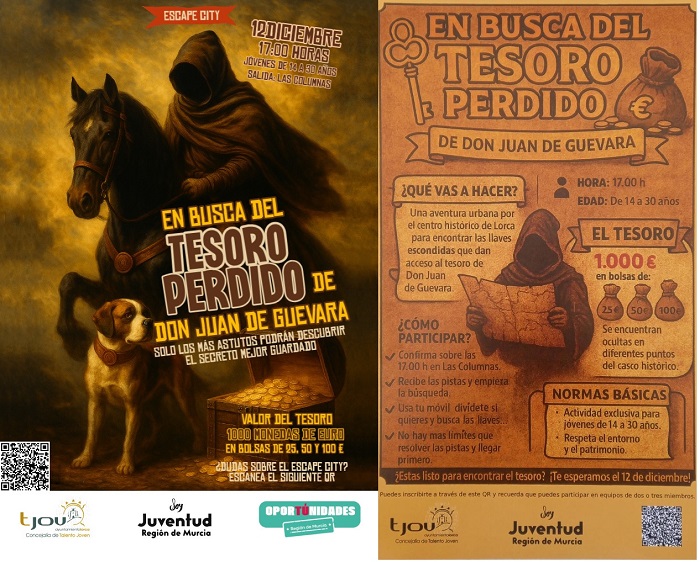 El ""Tesoro perdido de Don Juan de Guevara"". Scape City en Lorca. 