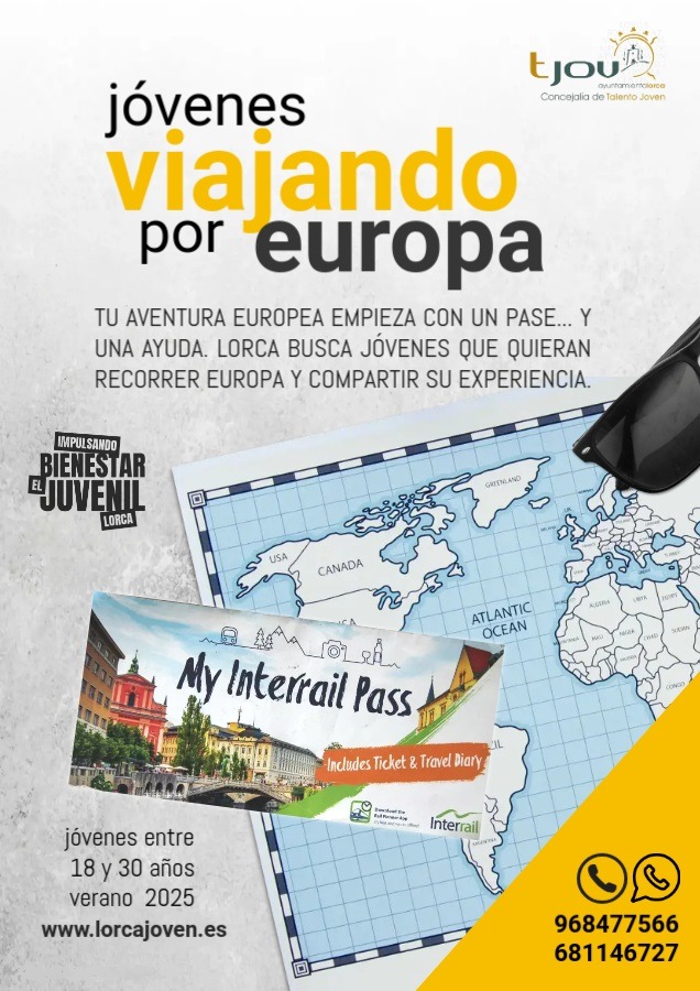 Jvenes viajando por Europa: Interrail 2025. Procesos de solicitud e informacin.