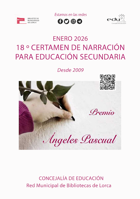 XVIII edicin Premio ngeles Pascual de narracin para secundaria Educacin Ayto. de Lorca