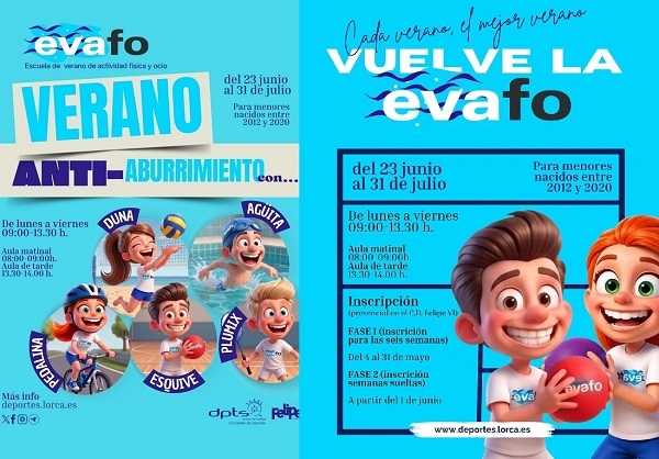 Programa deportivo infantil de verano: EVAFO 2026.