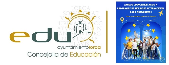 Ayudas a programas de movilidad internacional para estudiantes lorquinos curso 2024/2025.